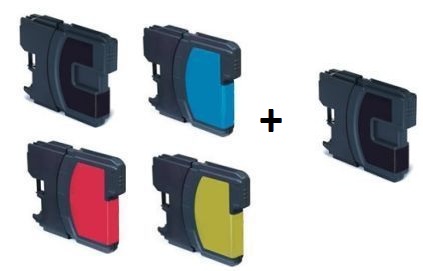 Brother LC980 Compatible Inkjet Cartridges Full Set (2 x Black & 1 x Cyan/Magenta/Yellow)